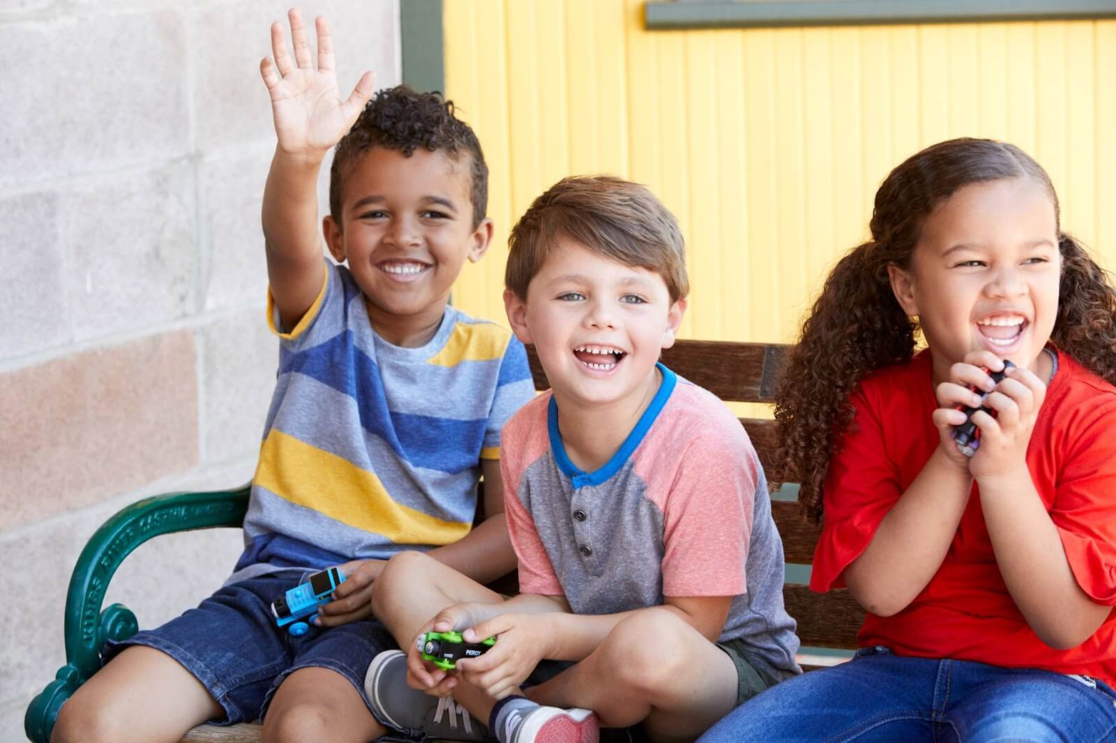 Three kids enjoying summer fun activities in Lancaster County, PA.